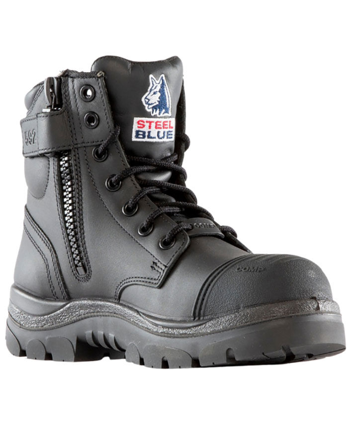 ARGYLE ZIP SCUFF COMPOSITE BOOT - STEEL BLUE