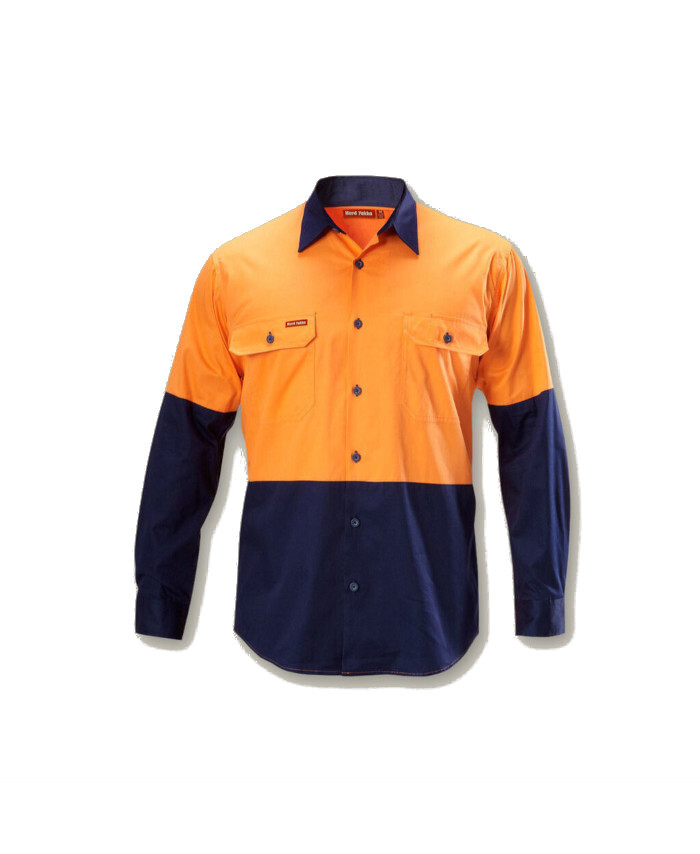 Koolgear HiVis Two Tone Ventilated Shirt Long Sleeve Hi Vis Shirts