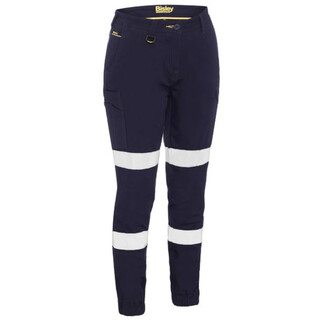 WORKWEAR, SAFETY & CORPORATE CLOTHING SPECIALISTS WOMEN'S TAPED COTTON CARGO CUFFED PANTS