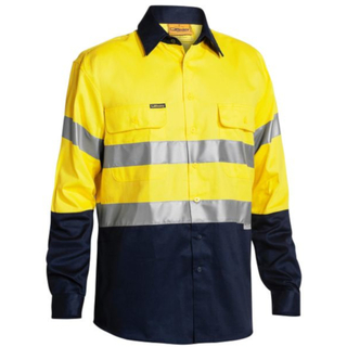 WORKWEAR, SAFETY & CORPORATE CLOTHING SPECIALISTS 3M TAPED HI VIS DRILL SHIRT - LONG SLEEVE