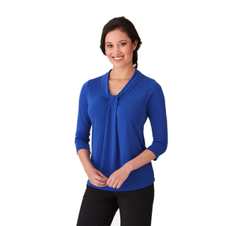 Pippa Knit - 3/4 Sleeve Shirt - Ladies-Cobalt-4XL