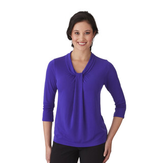 Pippa Knit - 3/4 Sleeve Shirt - Ladies-Dark Lilac-S