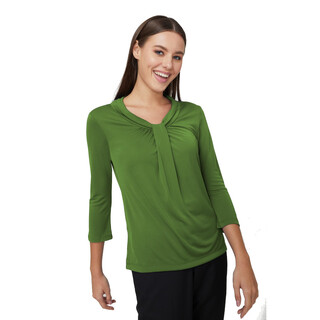 Pippa Knit - 3/4 Sleeve Shirt - Ladies-Kelly Green-XS