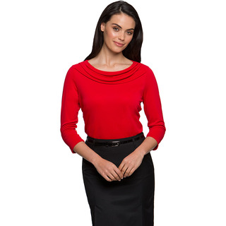 Eva Knit 3/4 Sleeve Shirt - Ladies-Chilli-S