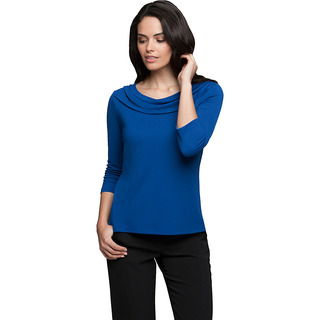 Eva Knit 3/4 Sleeve Shirt - Ladies-Royal-2XL