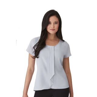 Cascade - Short Sleeve Shirt - Ladies-Silver-18