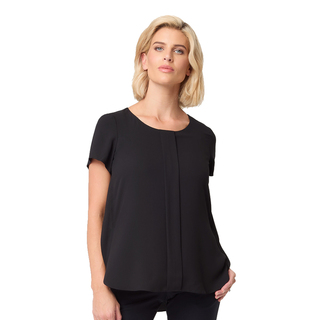 Grace Short Sleeve Shirt - Ladies-Black-10