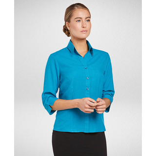 WORKWEAR, SAFETY & CORPORATE CLOTHING SPECIALISTS Climate Smart Semi Fit 3/4 Sleeve Ladies Shirt