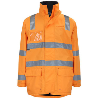 WORKWEAR, SAFETY & CORPORATE CLOTHING SPECIALISTS JB's AUST. RAIL D+N ZIP OFF SLEEVE L/LINE JACKET