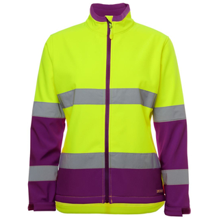 WORKWEAR, SAFETY & CORPORATE CLOTHING SPECIALISTS JB's Ladies Hi Vis D+N Water Resistant Softshell Jacket