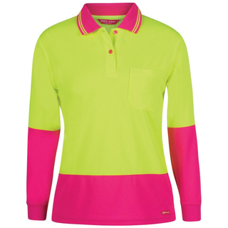 WORKWEAR, SAFETY & CORPORATE CLOTHING SPECIALISTS JB's LADIES HV L/S COMFORT POLO