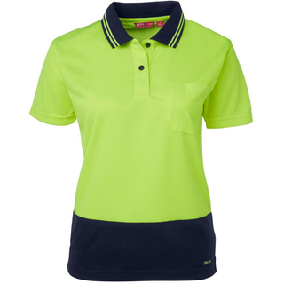 WORKWEAR, SAFETY & CORPORATE CLOTHING SPECIALISTS JB's LADIES HI VIS S/S COMFORT POLO