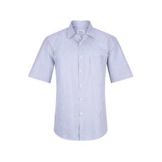 WORKWEAR, SAFETY & CORPORATE CLOTHING SPECIALISTS Men's S/S Euro cut Bourke St Stripe