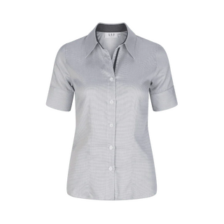 WORKWEAR, SAFETY & CORPORATE CLOTHING SPECIALISTS Ladies 1/2 sleeve semi fitted shirt with contrast inner collar & cuff