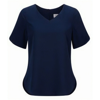 WORKWEAR, SAFETY & CORPORATE CLOTHING SPECIALISTS V-neck short sleeve soft drape shirt