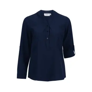 WORKWEAR, SAFETY & CORPORATE CLOTHING SPECIALISTS L/S fold up mandarin soft drape shirt