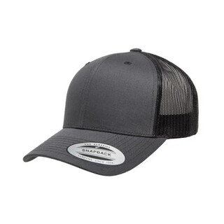 6606 - Classic Retro Wade Trucker Cap-Charcoal-One Size