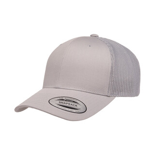 6606 - Classic Retro Wade Trucker Cap-Silver-One Size