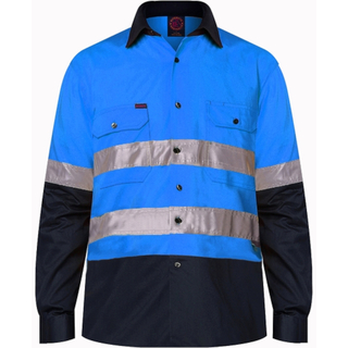 WORKWEAR, SAFETY & CORPORATE CLOTHING SPECIALISTS Open Front Shirt L/S 3MTape