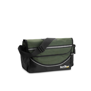 SHOULDER TOOL BAG + COMPACT TOOL ROLL - MEDIUM CANVAS - 450 x 270 x 120mm - 14Ltr - GREEN/BLACK - 14L - 1.1kg - Green / Black - 14L