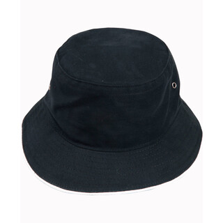 so-t washed sandwich bucket hat - Navy / White - L/XL