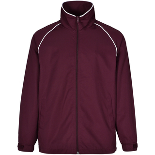 Adult's track top - Maroon / White - 2XL