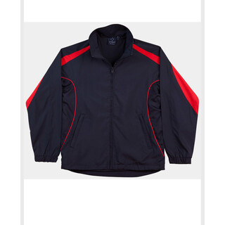 Adults Warm Up Jacket - Navy / Red - XS