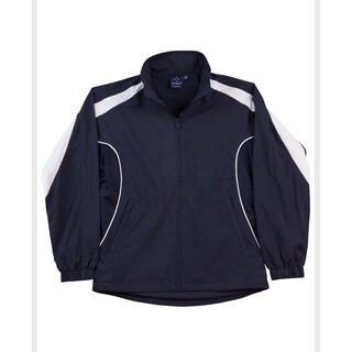 Adults Warm Up Jacket - Navy / White - 2XL