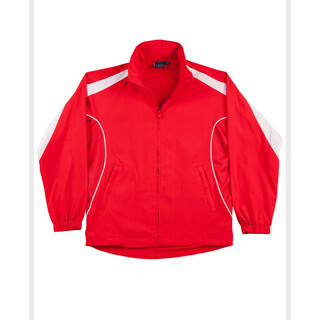 Adults Warm Up Jacket - Red / White - XS