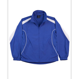 Adults Warm Up Jacket - Royal / White - XS