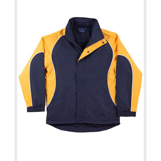 Men's Contrast Jacket - Navy / White / Gold - 3XL