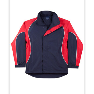 Men's Contrast Jacket - Navy / White / Red - 2XL