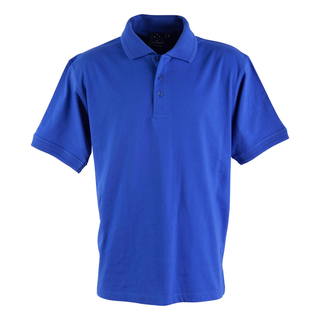unisex cotton jersey polo - Royal - 4XL