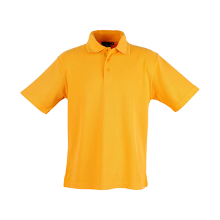 Unisex poly/cotton pique S/L - Gold - M