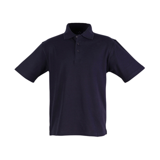 Unisex poly/cotton pique S/L - Navy - 5XL