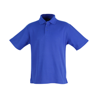 Unisex poly/cotton pique S/L - Royal - 3XL