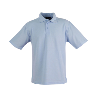Unisex poly/cotton pique S/L - Sky Blue - M