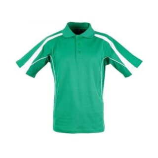 Mens S/S polo truedry - Emerald / White - 2XL