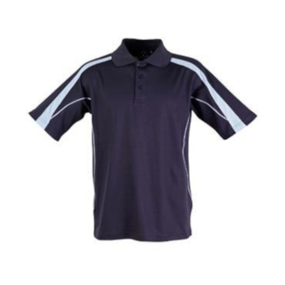 Mens S/S polo truedry - Navy / Sky Blue - 2XL