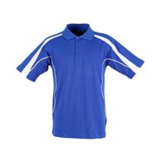 Mens S/S polo truedry - Royal / White - 2XL