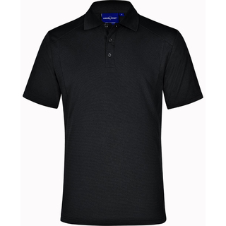 LUCKY BAMBOO POLO Men's S/S - Black - 2XL