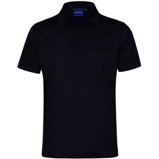 Men s CoolDry Textured Polo - Black - 2XL