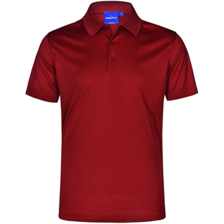 Men s CoolDry Textured Polo - Red - 2XL