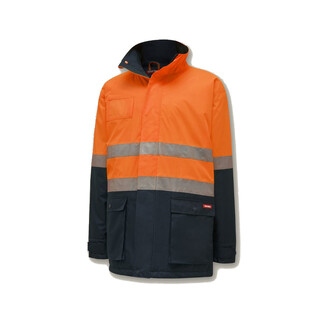 WORKWEAR, SAFETY & CORPORATE CLOTHING SPECIALISTS Core - HI-VISIBILITY 2TONE QUILTED JACKET WITH TAPE