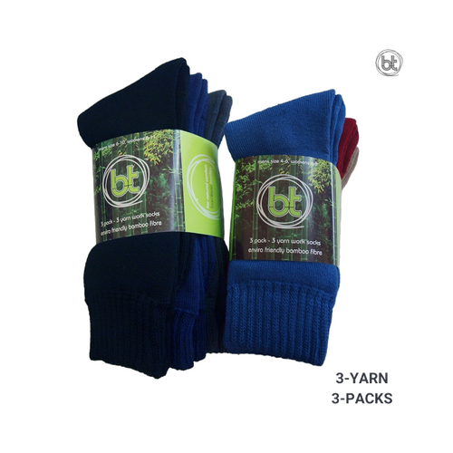 WORKWEAR, SAFETY & CORPORATE CLOTHING SPECIALISTS - 3-Yarn 3-Pack Work Sock