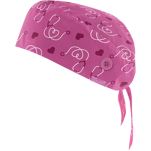 WORKWEAR, SAFETY & CORPORATE CLOTHING SPECIALISTS - PINK RIBBON U Scrub Cap