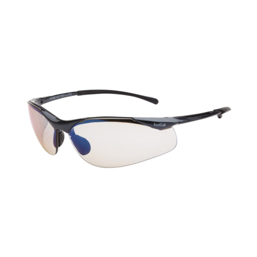 WORKWEAR, SAFETY & CORPORATE CLOTHING SPECIALISTS - CONTOUR Dark Gun Frame ESP Dark Lens - Spectacles
