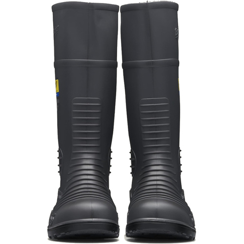 WORKWEAR, SAFETY & CORPORATE CLOTHING SPECIALISTS - Grey waterproof safety gumboot