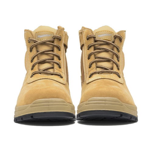 WORKWEAR, SAFETY & CORPORATE CLOTHING SPECIALISTS - Wheat nubuck zip side ankle safety boot