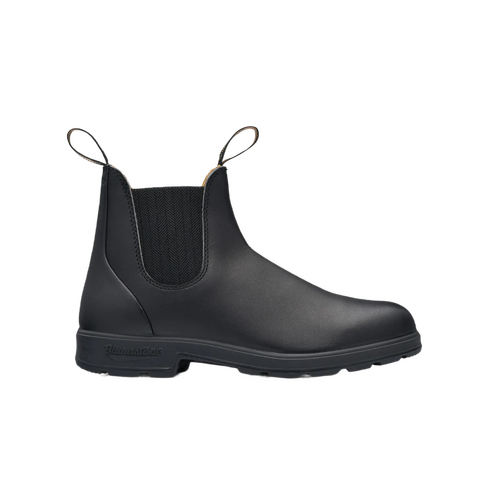 WORKWEAR, SAFETY & CORPORATE CLOTHING SPECIALISTS - Black premium leather elastic side boot